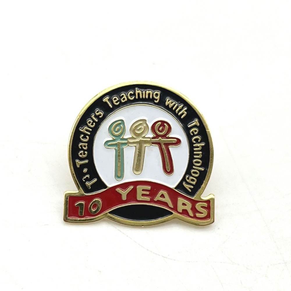 T3 Teachers Teaching with Technology 10 Years Service Award Enamel Lapel Pin
